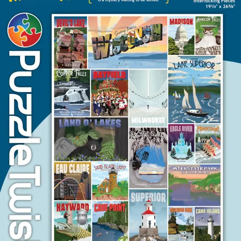 Maynards Games Travel Wisconsin - Puzzle (1000 pc)