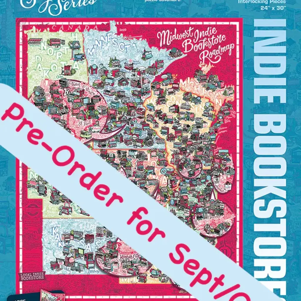 Maynards Games Midwest Indie Bookstore Roadmap - 2025 - Puzzle (1000 pc)