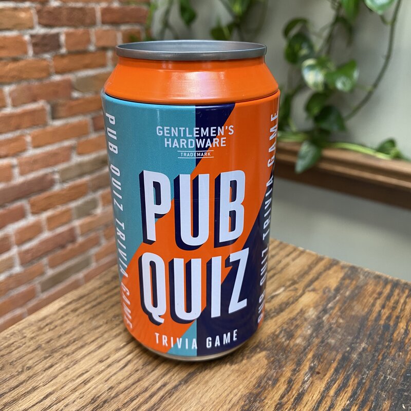 Gentlemen's Hardware Pub Quiz In A Can