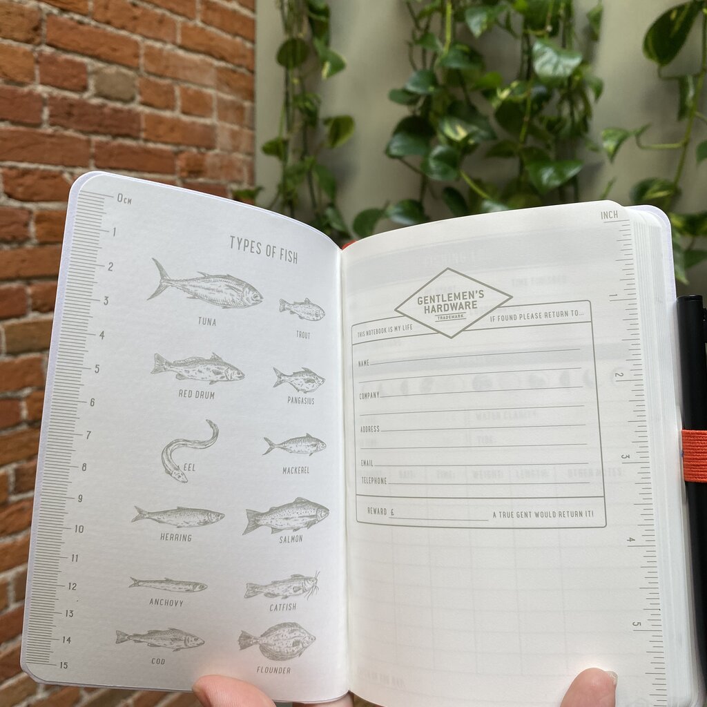 Gentlemen's Hardware Waterproof Notebook - Fishing