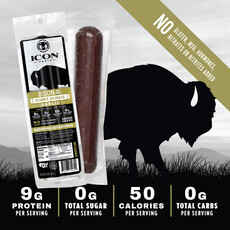 Icon Meats Bison Summer Sausage - Garlic (8 oz)