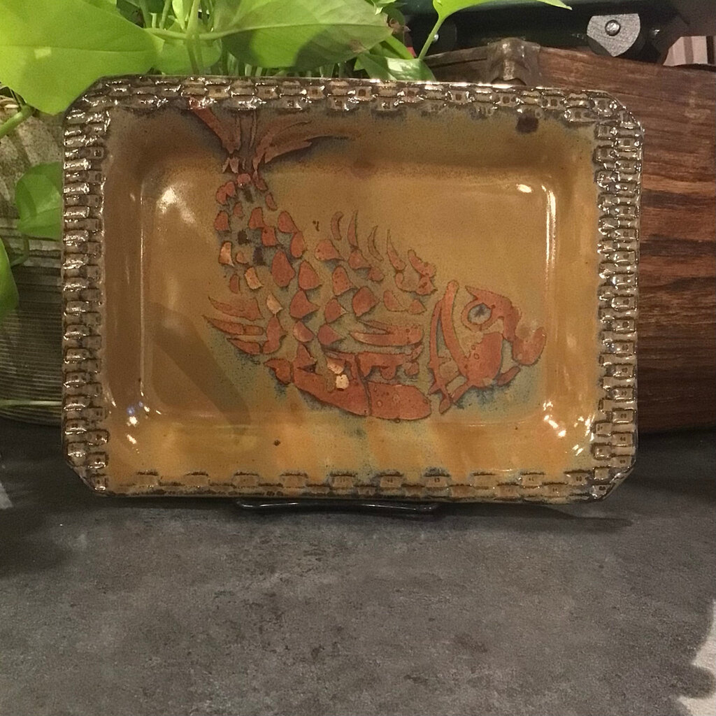 Encore Arts Encore Arts: Rectangular Tray (Fish)