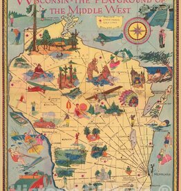 Historic Pictoric Wisconsin - The Playground Of The Midwest - Print 24x30