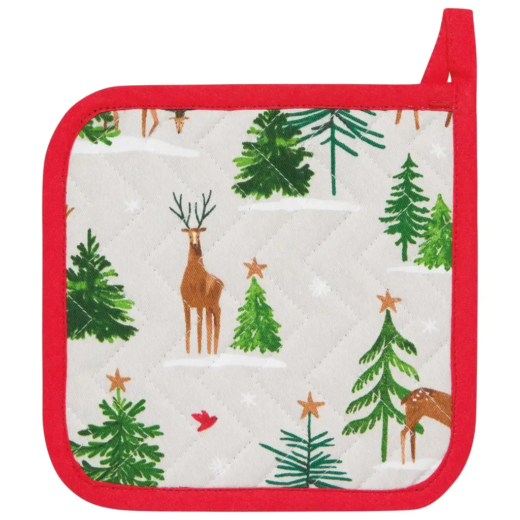 Now Designs by Danica Potholder - Santa's Reindeer Christmas