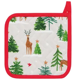 Now Designs by Danica Potholder - Santa's Reindeer Christmas
