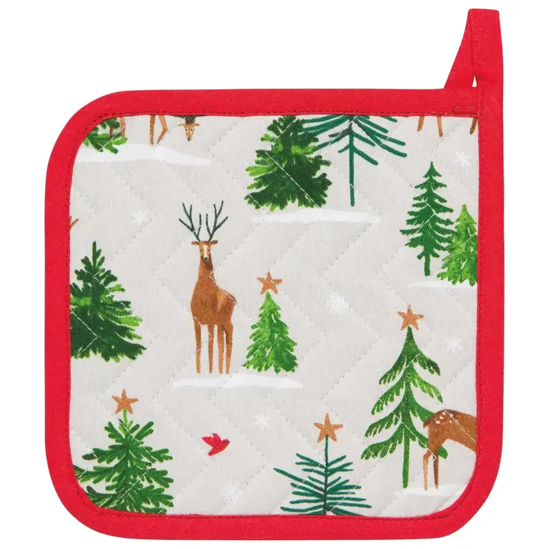 Now Designs by Danica Potholder - Santa's Reindeer Christmas