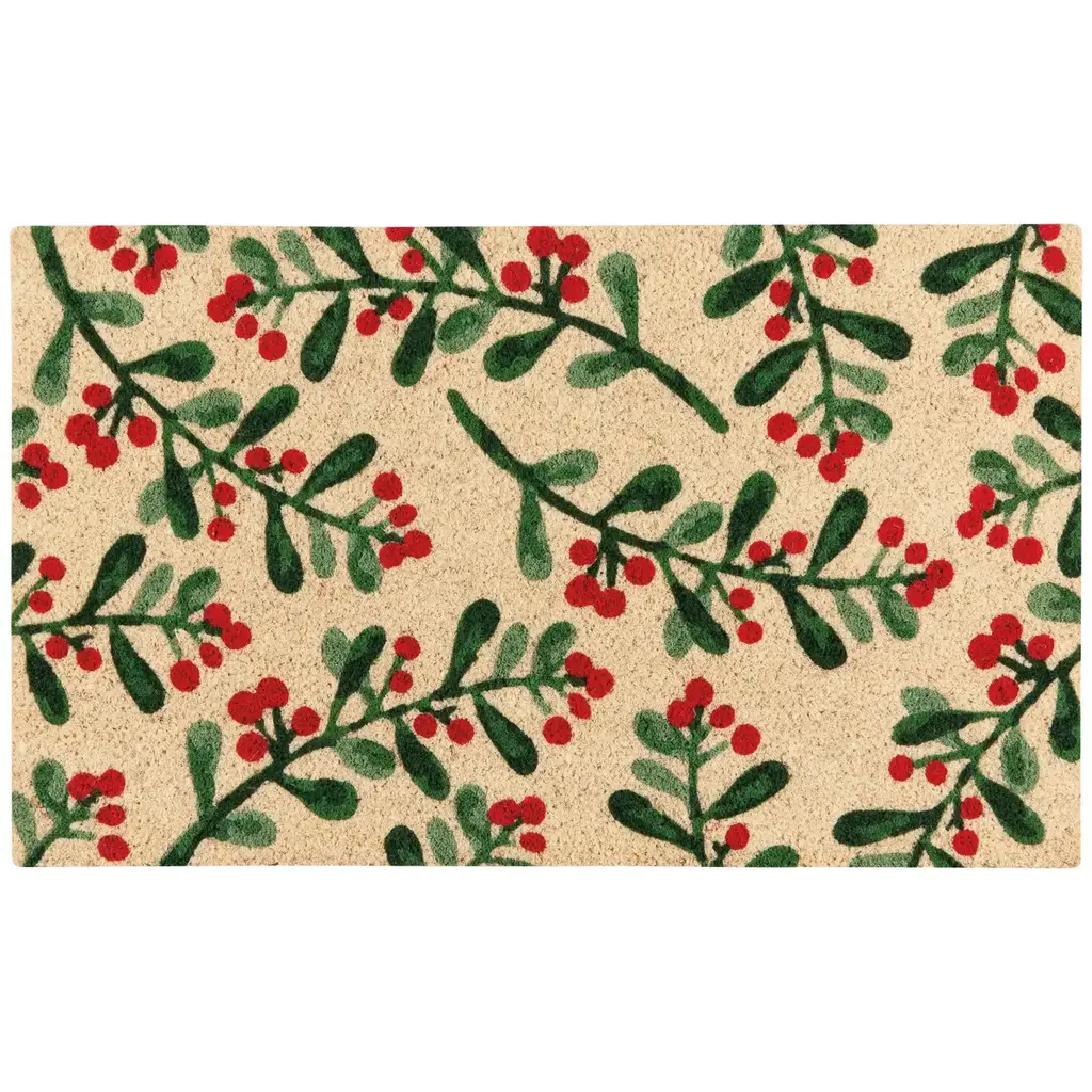 Now Designs by Danica Door Mat - Winterberry Christmas