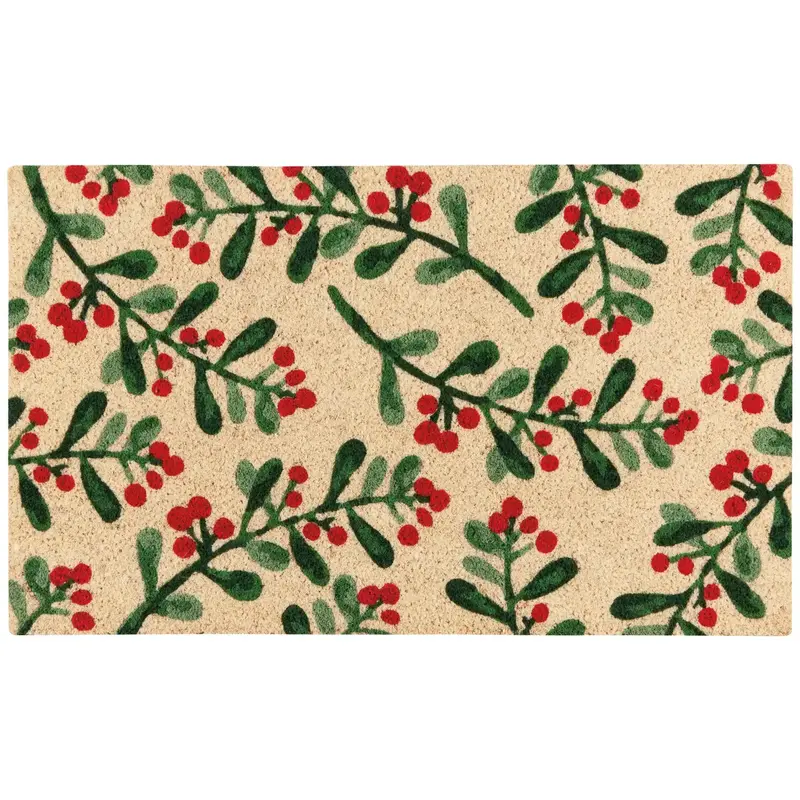 Now Designs by Danica Door Mat - Winterberry Christmas