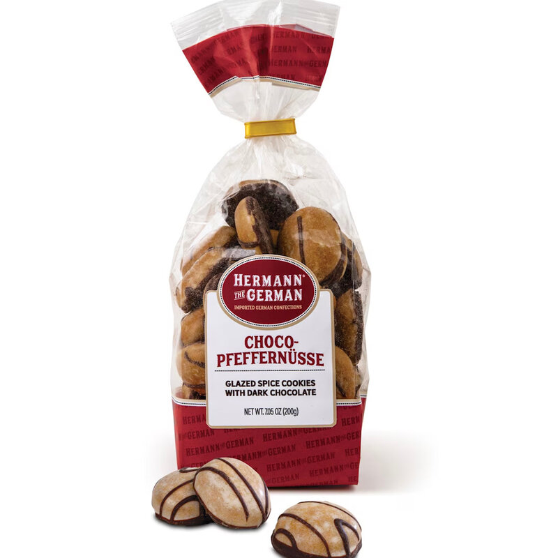 Hermann The German- Choco-Pfeffernüsse- Glazed Spice Cookies