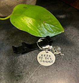 Calm Clam Creations Metal Stamped Keychain With Bottle Opener (Assorted) - Ashley Walton-Beal