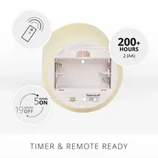 Luminara Ivory Flameless Candles - Set of 3 - With Remote