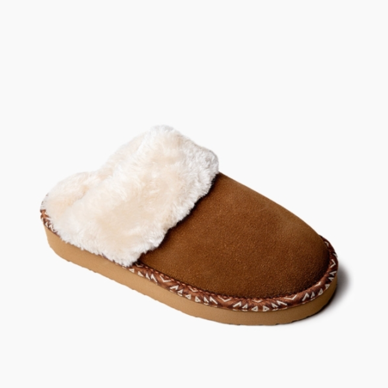 Minnetonka "Cerise" Tan Slipper