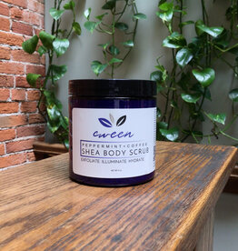 Cween LLC Peppermint & Coffee Shea Body Scrub (8 oz)