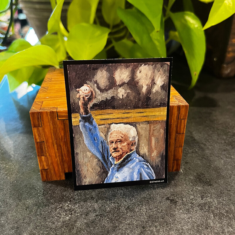 D Fredrick Creations LLC Sticker - Bob Uecker 1