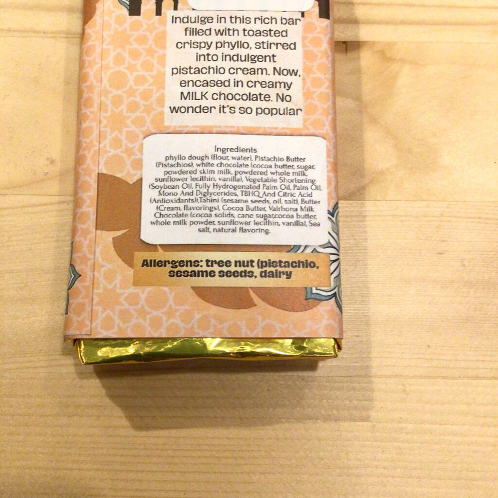 Sweet Driver Chocolates Sweet Driver Chocolates - Milk Chocolate Dubai Bar (Small)