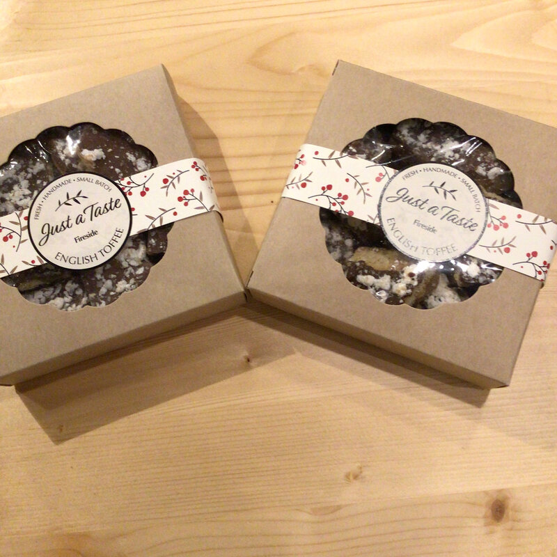 Just A Taste Fireside Toffee Gift Box (Quarter Pound)