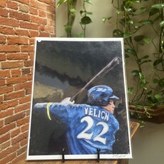 D Fredrick Creations LLC 8.5x11 Print - Yelich at Bat