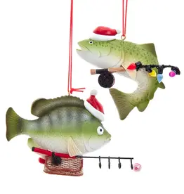 Kurt S. Adler Inc Ornament - Fish Fishing Assorted