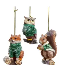 Kurt S. Adler Inc Ornament - Winter Green Animals Assorted