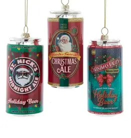 Volume One Ornament - Glass Christmas Beer Assorted