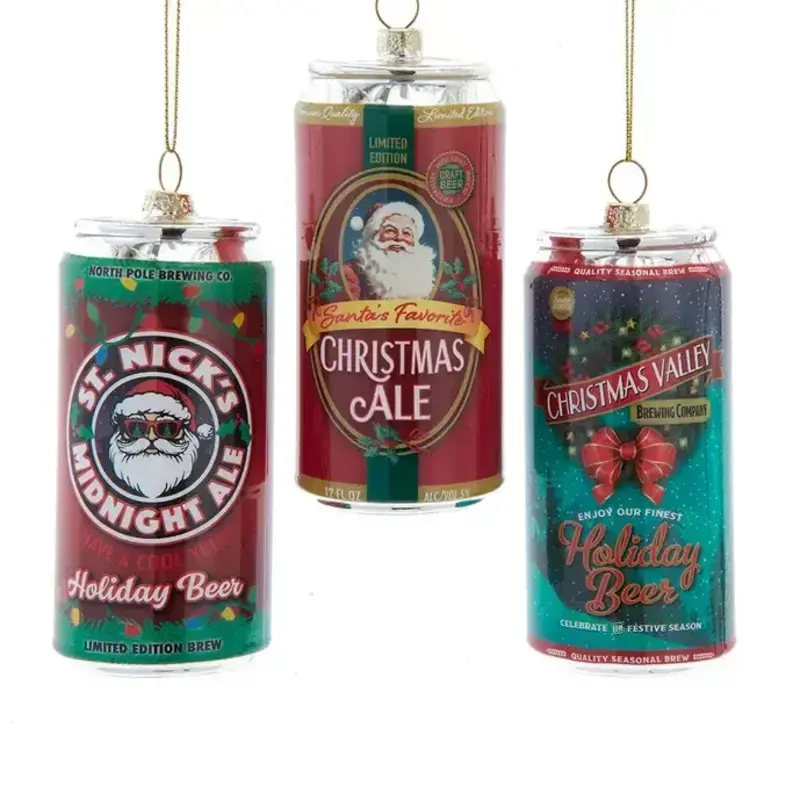 Volume One Ornament - Glass Christmas Beer Assorted