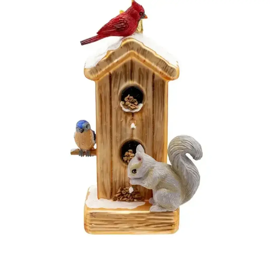 Volume One Ornament - Noble Gems Glass Bird Feeder