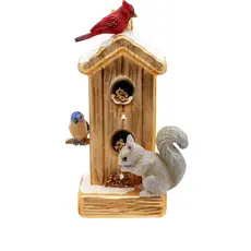 Volume One Ornament - Noble Gems Glass Bird Feeder