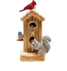 Volume One Ornament - Noble Gems Glass Bird Feeder
