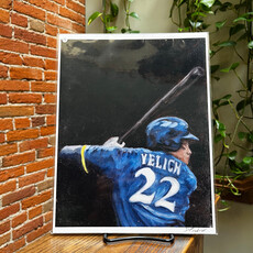 D Fredrick Creations LLC 8.5x11 Print - Yelich at Bat