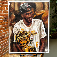 D Fredrick Creations LLC 8.5x11 Print - Khris Middleton 2021 Champion