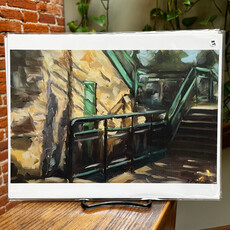 D Fredrick Creations LLC 8.5x11 Print - Express Stadium Stairs