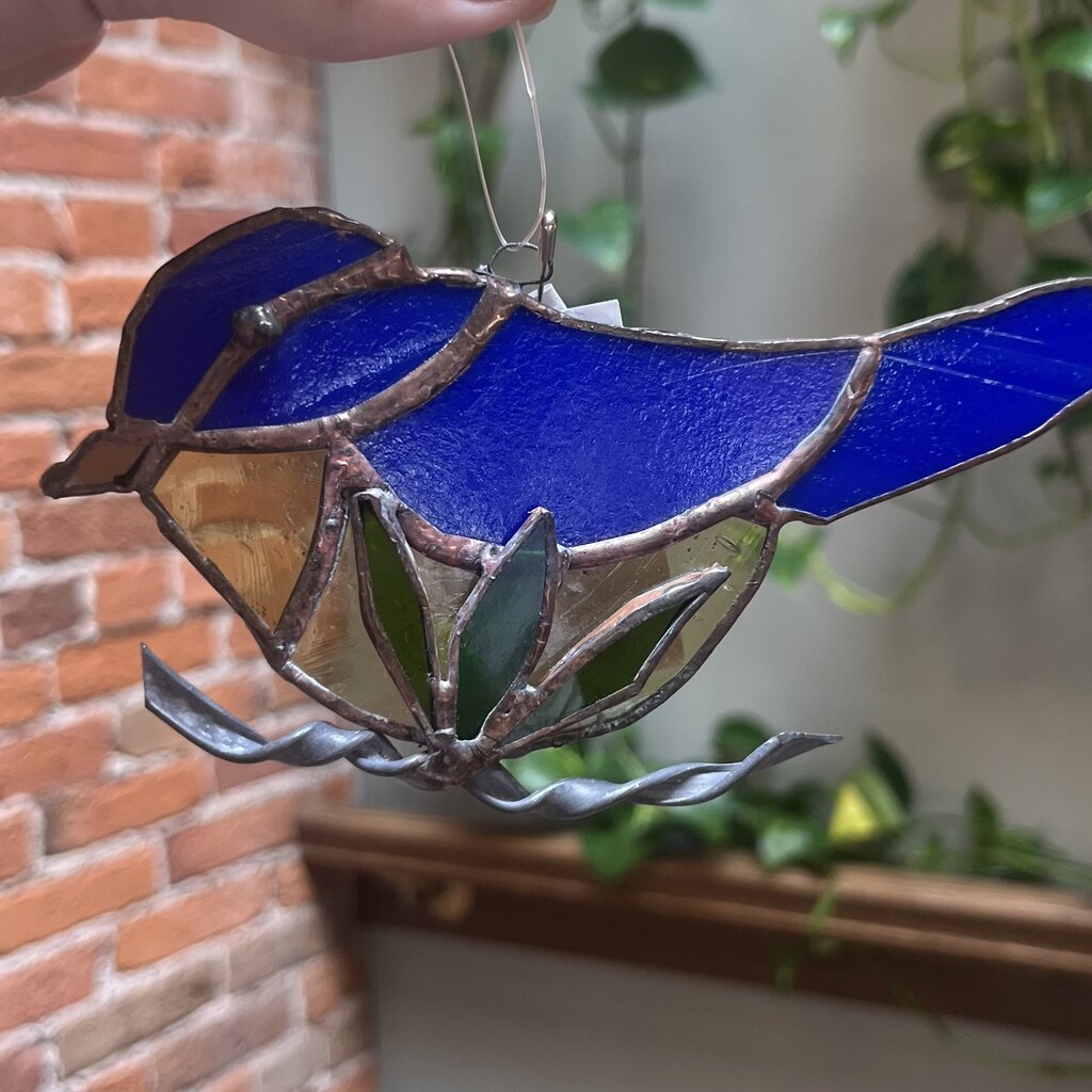 Nancy Jackson Stained Glass -  Bluejay