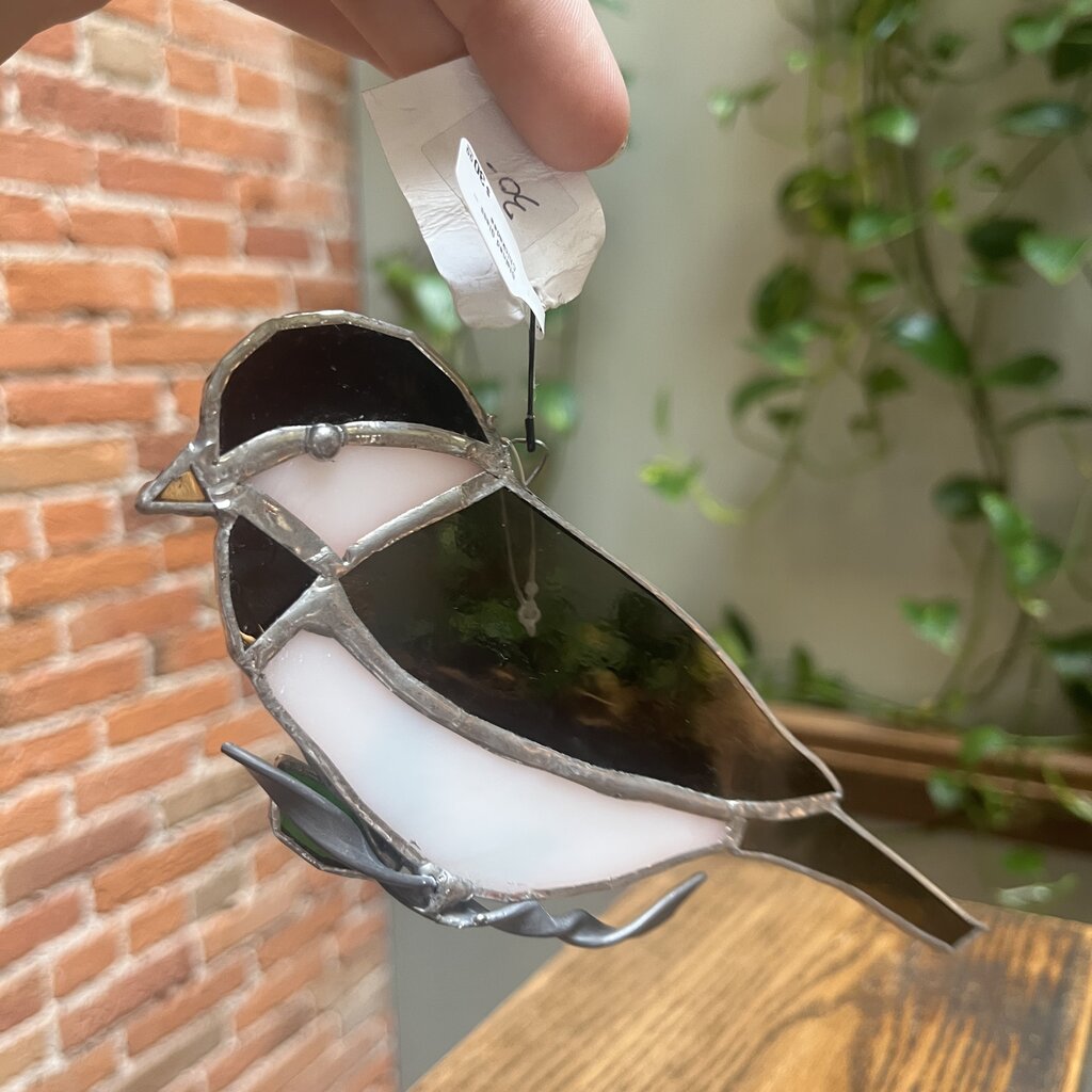 Nancy Jackson Stained Glass -  Chickadee