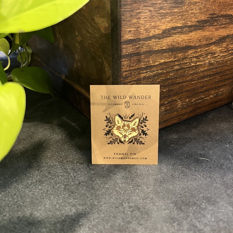 The Wild Wander (Faire) Enamel Pin - Red Fox