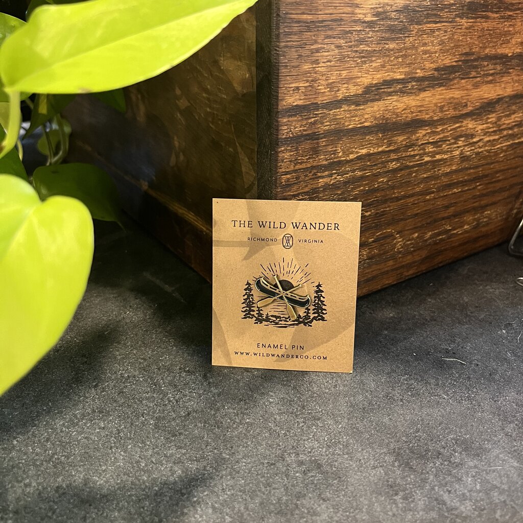 The Wild Wander (Faire) Enamel Pin - Canoe