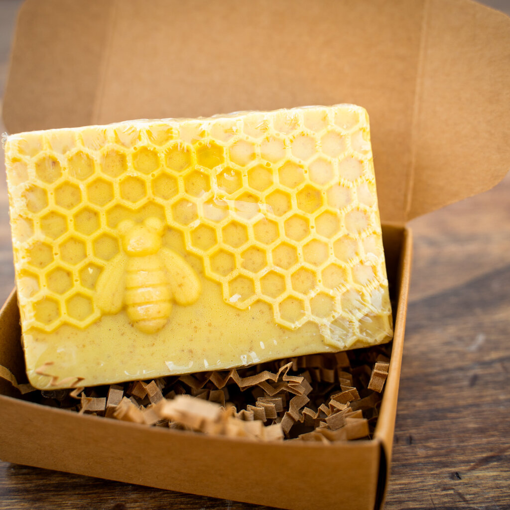 Homemade Naturals Honeycomb Turmeric Goat Milk Soap Bar