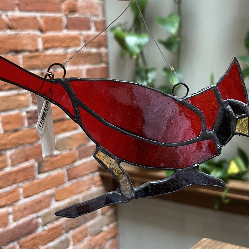 Nancy Jackson Stained Glass -  Cardinal