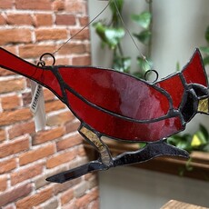 Nancy Jackson Stained Glass -  Cardinal