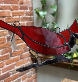 Nancy Jackson Stained Glass -  Cardinal