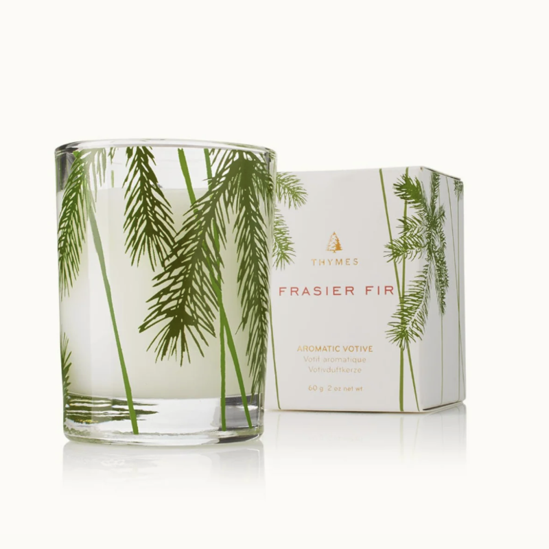 Thymes Frasier Fir Votive Pine Needle Design Candle (2 oz)