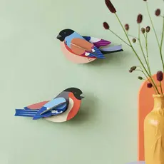 Studio Roof Wall Decoration - Finches, Set of 2