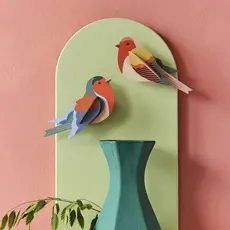 Studio Roof Wall Decoration - Robins, Set of 2