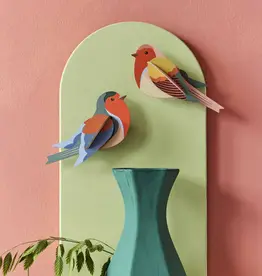 Studio Roof Wall Decoration - Robins, Set of 2