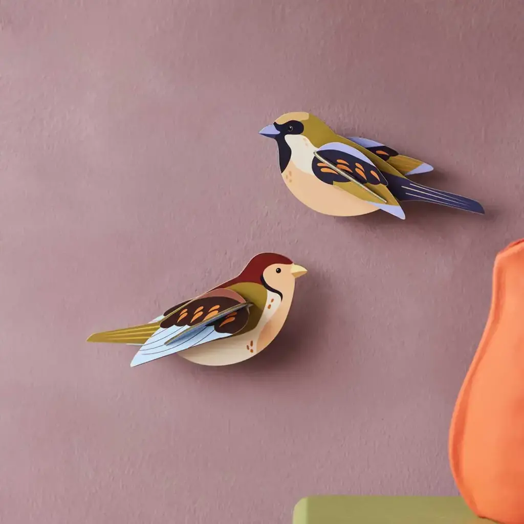 Studio Roof Wall Decoration - Sparrows, Set of 2