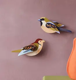 Studio Roof Wall Decoration - Sparrows, Set of 2