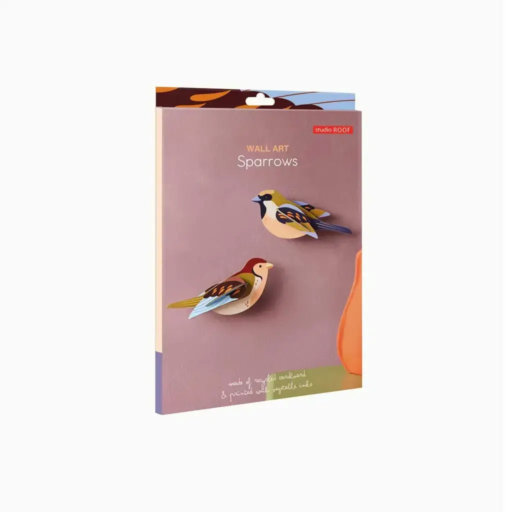 Studio Roof Wall Decoration - Sparrows, Set of 2