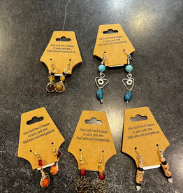 Native Earth Trees & Treasure Beaded Earrings
