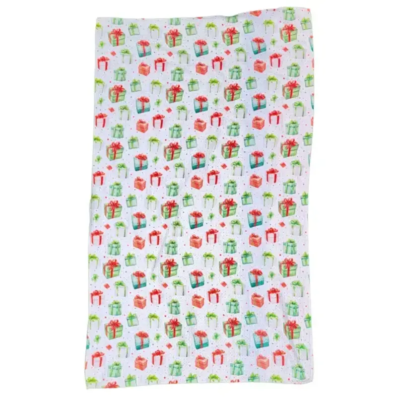 Driftless Studios Christmas Gift Patterned Waffle Tea Towels