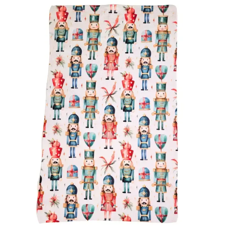 Driftless Studios Christmas Nutcracker Waffle Tea Towels
