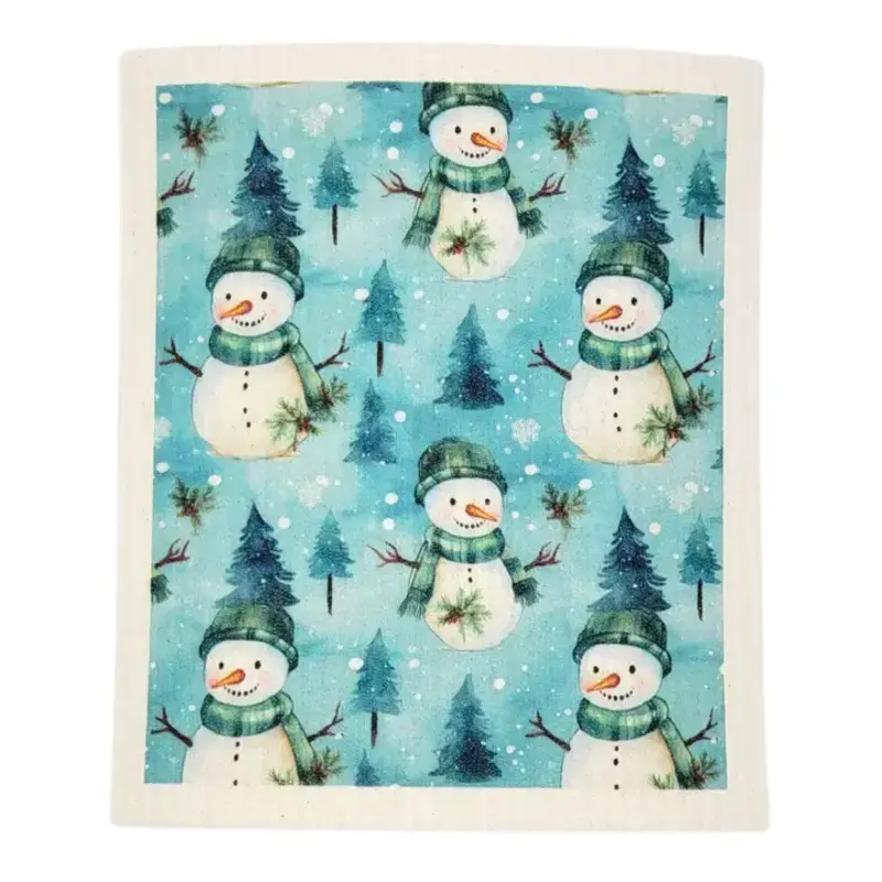 Driftless Studios Snowman Swedish Dishcloths